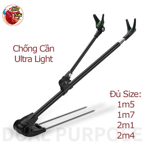 Chống cần Câu Đài Câu Đơn Cao Cấp Ultra Light Đủ Size 1m5-1m7-2m1-2m4