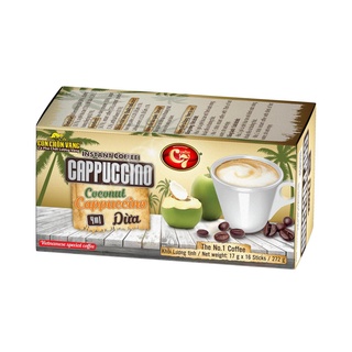 Cà Phê Cốt Dừa Hòa Tan 4in1 Cappuccino Con Chồn Vàng C7
