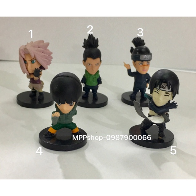 Bộ tượng figure naruto để bàn 5 hình