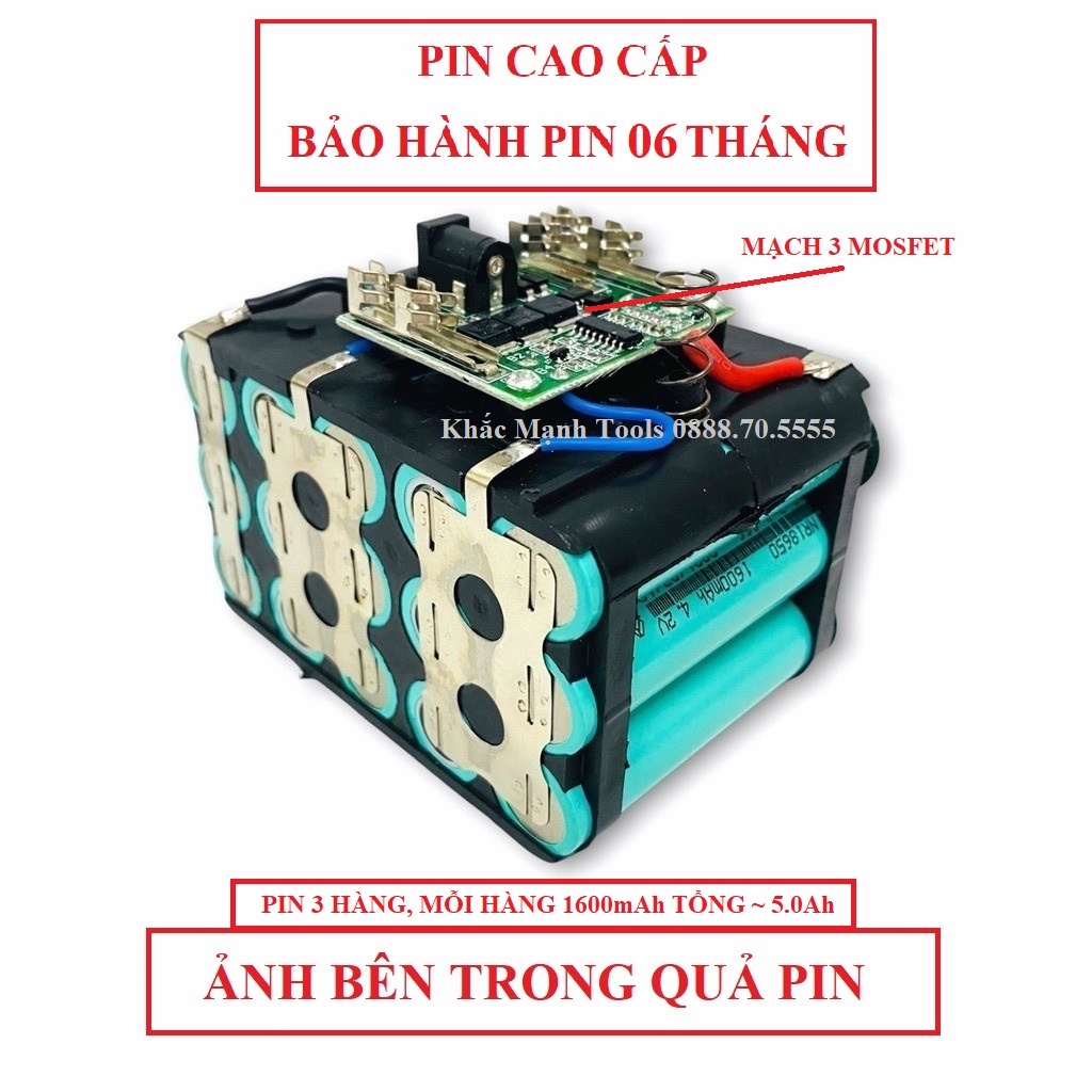Pin MAKITA 15 Cell 21v Đóng Sẵn Bảo Hành Lỗi Đổi Mới Trong 6 Tháng