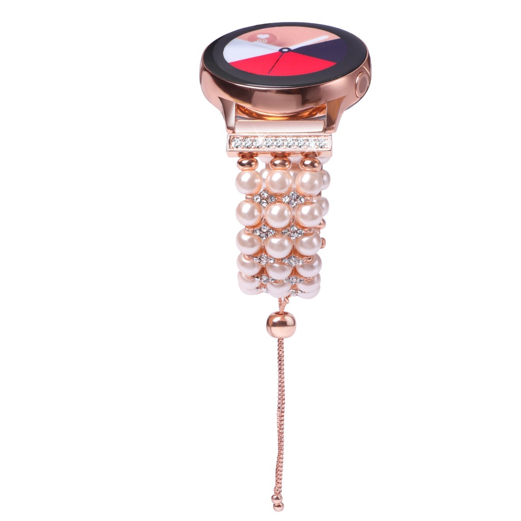 Dây Đeo Đồng Hồ 20mm Đính Kim Cương 41 42mm Có Thể Điều Chỉnh Dây Đeo Cho Samsung Active 2 Galaxy Watch 41 42mm huawei gt 2