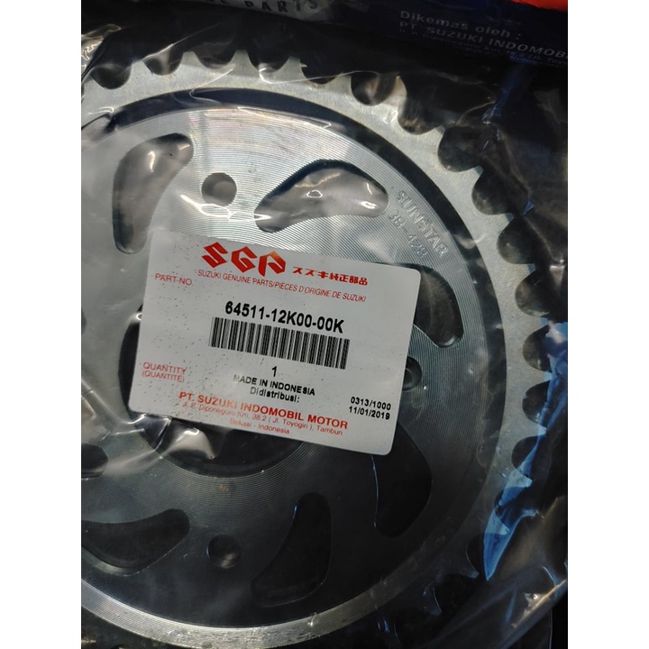 BỘ NHÔNG SÊN DĨA ZIN - SATRIA FI, RAIDER FI - CHÍNH HÃNG SUZUKI INDONESIA - ACR DOHC shop