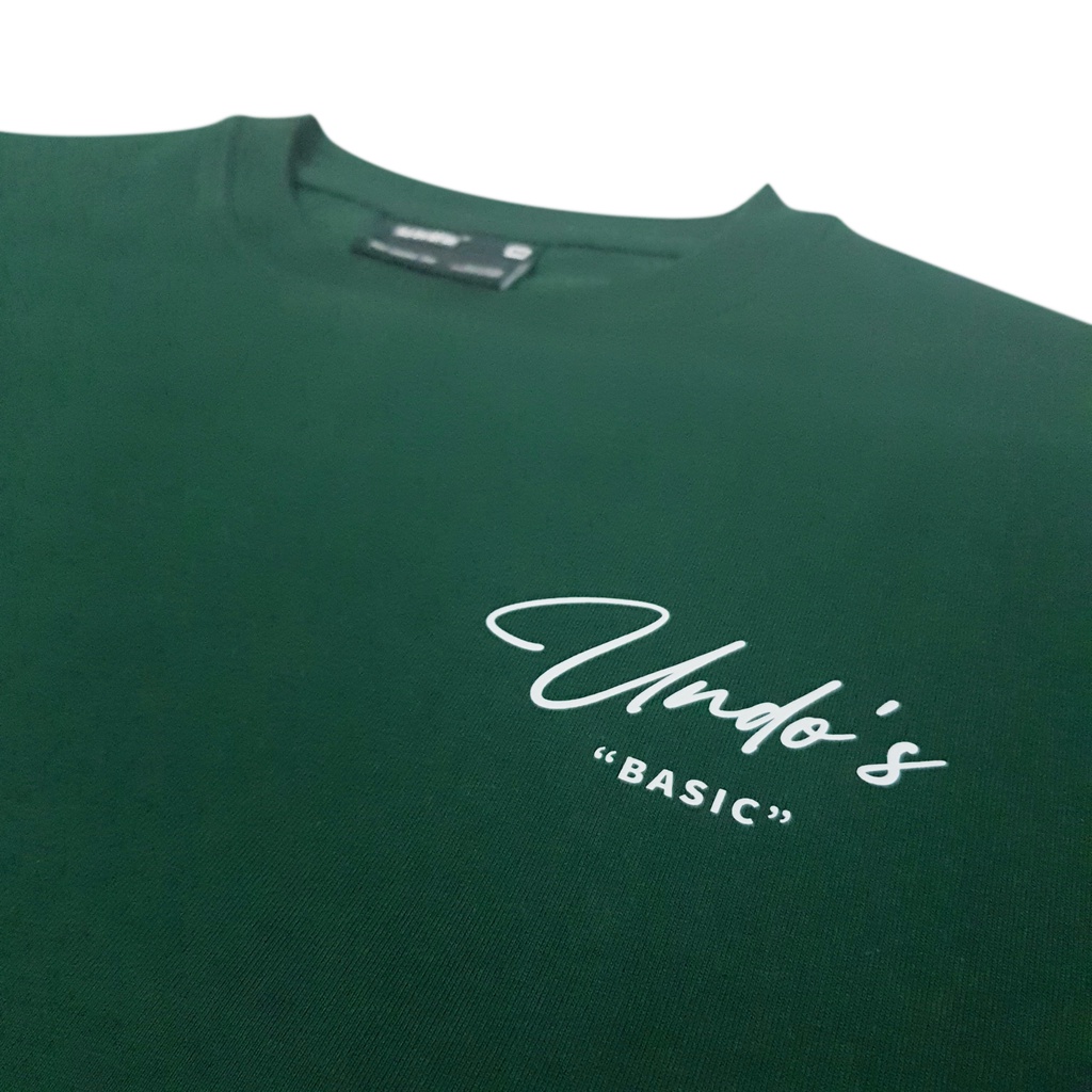 Áo Thun Unisex Undo Basic Màu Dark Green 100% Standard Cotton - Local Brand Chính Hãng