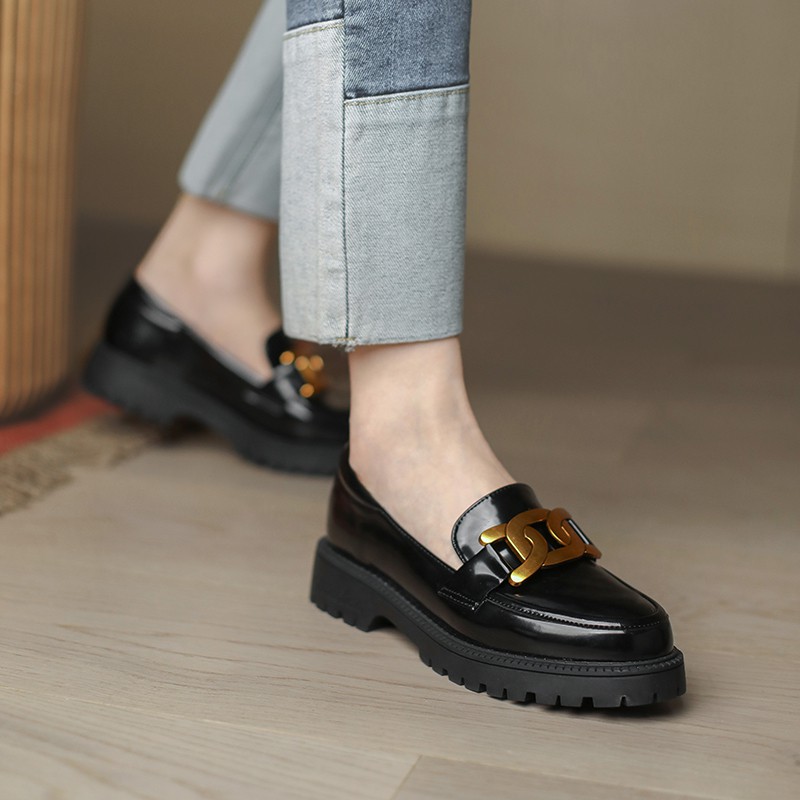 Giày Lười Nữ Vải Da Thiết Kế Đơn Giản Xinh Xắn | BigBuy360 - bigbuy360.vn