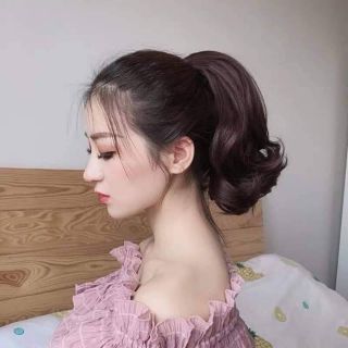 Tóc giả ngoạm xoăn đuôi 25cm