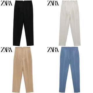 [Mã FATPBAU2 giảm 40K đơn 150K] Quần tây nữ ống suông lưng cao rộng dáng dài khóa trước Zara cao cấp Hàn Quốc Q620