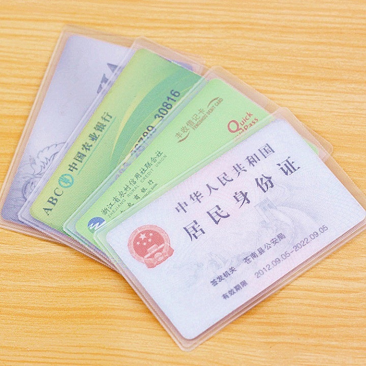 Túi đựng thẻ căn cước công dân, thẻ ngân hàng, ATM, bằng lái xe không thấm nước trong suốt - 10101