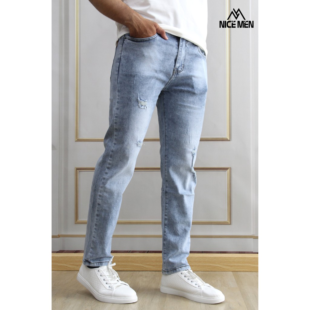 Quần Jeans Nam Rách Nice Men❤️️ FREESHIP ❤️️ ✔️ CAM KẾT ẢNH SHOP TỰ CHỤP✔️ HỖ TRỢ MIỄN PHÍ ĐỔI - TRẢ SẢN PHẨM.