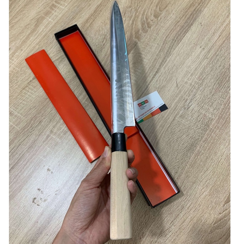 Dao Nhật Sashimi bằng thép - cán gỗ [hàng nhập] - nhiều size