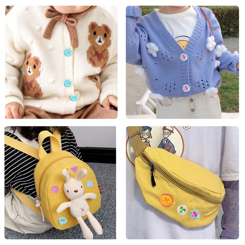 Sa Khuôn Nhựa Làm Móc Khóa Hình Nút Áo Xinh Xắn