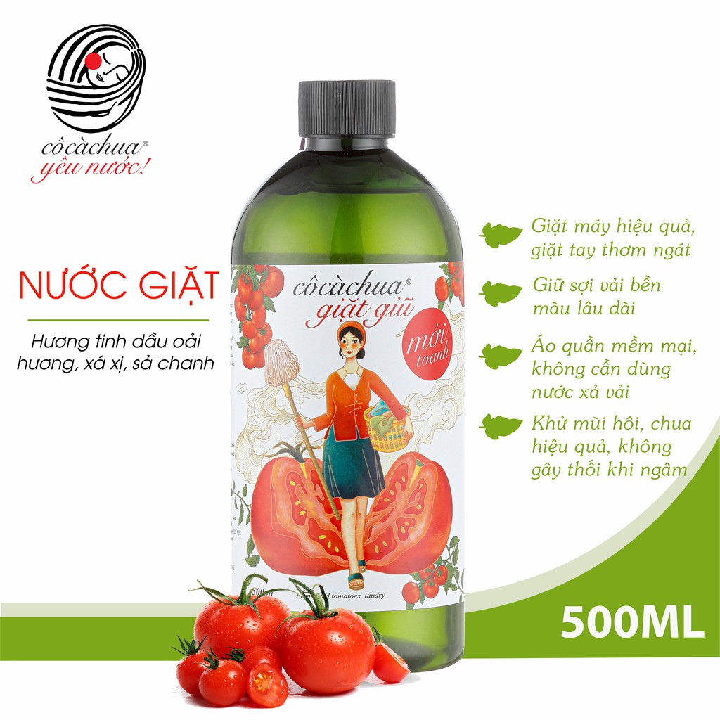 Nước Giặt Đồ Lót, Quần Áo Trẻ Em Hữu Cơ Cô Cà Chua Mới Toanh An Toàn Cho Da Nhạy Cảm