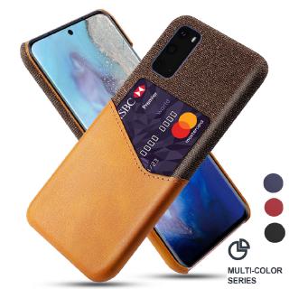 Samsung Galaxy S20 Plus Ultra S10 Plus S10E S9 S8 Plus S7 Edge Case Luxury Leather Fabric Card Slot Shockproof Business Wallet Thin Cover