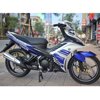Tem rời exciter 135 zin 2014 trắng xanh gp
