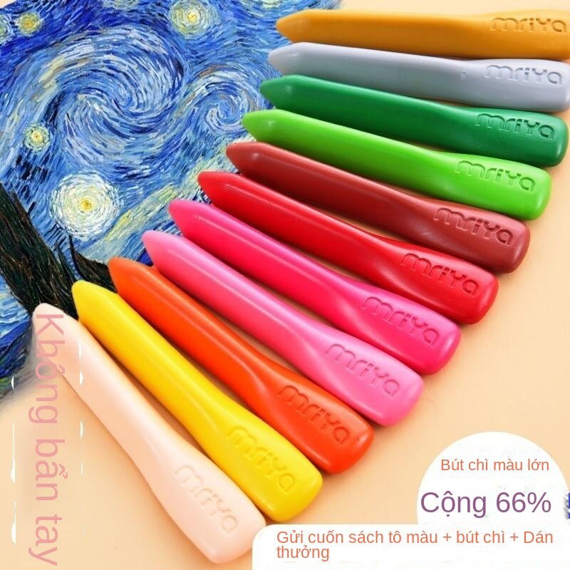 Set 8 12 24 36 Bút Tô Màu Hữu Cơ Chất Lượng Cao Cho Bé