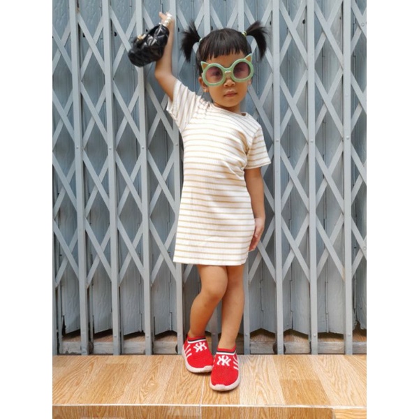 Váy body bé gái  - Đầm thun gân mềm mịn giãn 4c cho bé 10 - 23ky