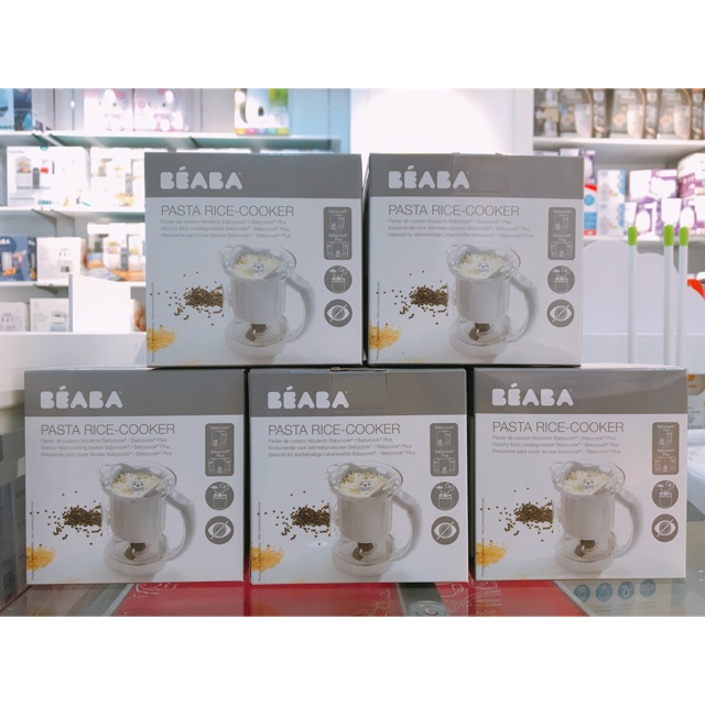 Hàng pháp-Lồng hấp mì, cơm , cháo Beaba tương thíc vs máy babycook chế biến thức ăn dặm cho bé