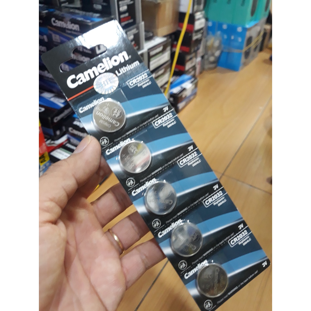 Pin CR2032 Lithium 3V Camelion Vĩ 5 Viên - Chính Hãng