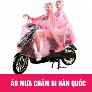 Áo mưa chấm bi