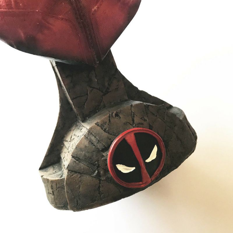 [34cm] Mô hình Thạch cao Deadpool cao cấp siêu anh hùng Marvel Figure Dead Pool tượng bán thân