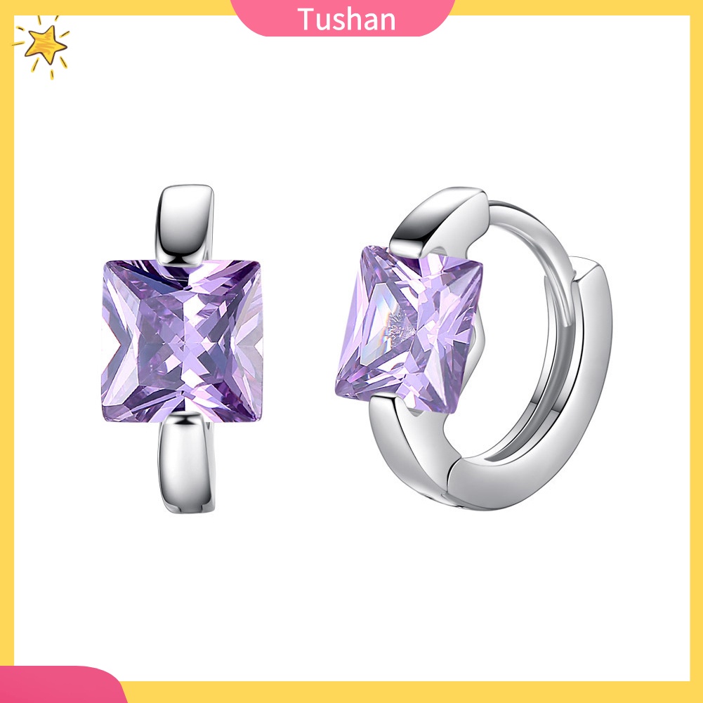 Khuyên tai nữ đính đá phong cách thời trang đơn giản cho đám cưới/ đám tiệc