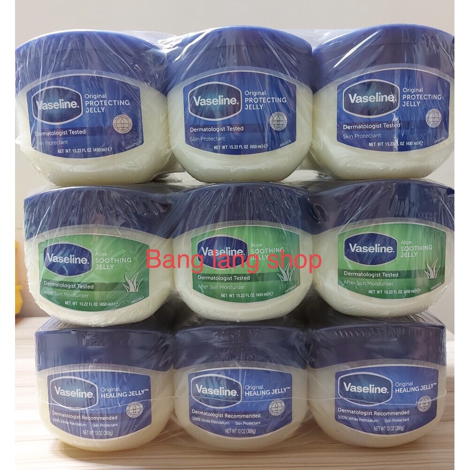 Sáp dưỡng ẩm Vaseline pure petroleum jelly 450g