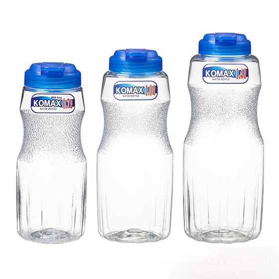 Bình nước nhựa rỗng KOMAX 1.4L, 1L, 700ml Hàn Quốc đạt tiêu chuẩn Free BPA, chịu nhiệt -20 đến 70 độ C