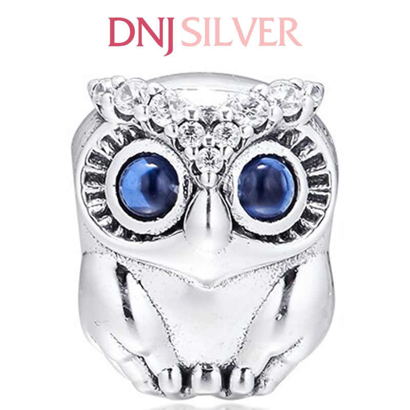 [Hàng cao cấp] Charm bạc 925 cao cấp, hàng chuẩn bạc - Charm Sparkling Owl thích hợp để mix vòng tay charm - DN120