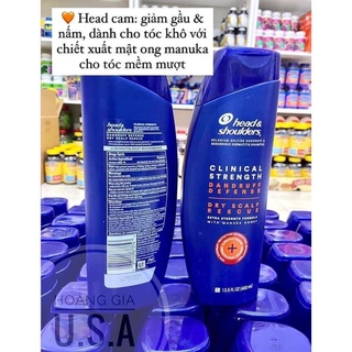 𝐃𝐚̂̀𝐮 𝐠𝐨̣̂𝐢 𝐇𝐄𝐀𝐃 & 𝐒𝐇𝐎𝐔𝐃𝐄𝐑 Clinical Strength 400ml của Mỹ