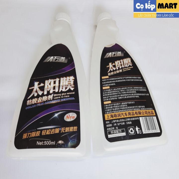 Dung dich tẩy keo phim cách nhiệt 500ml, tẩy keo bám trên kính decal, tẩy băng dính làm sạch keo hiệu quả