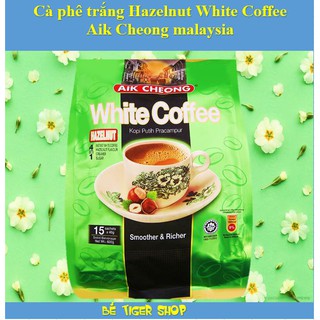 Cà phê trắng Hazelnut white coffee aik cheong malaysia