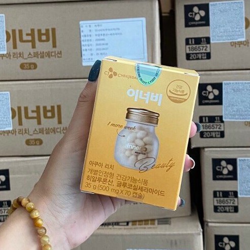 [Mã 77FMCGSALE giảm 8% đơn 500K] Viên uống CẤP NƯỚC VÀ COLLAGEN cho da Innerb Aqua Rich - HỘP 70 viên | BigBuy360 - bigbuy360.vn