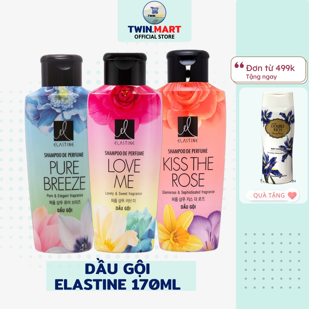 TPHCM Dầu gội Elastine Hương Nước Hoa Hàn Quốc 170ml - Love Me - Pure Breeze - Kiss the rose