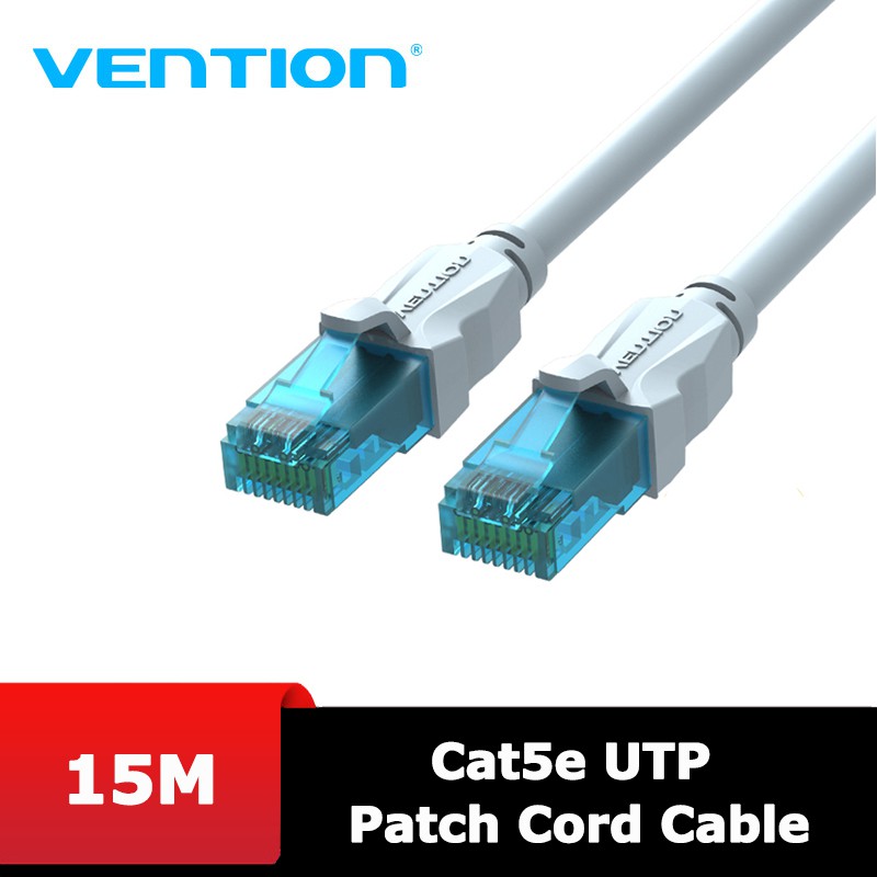 Dây cáp mạng CAT5E chuẩn Rj45 VENTION 2 đầu đúc sẵn dài 15-30m - Hàng chính hãng