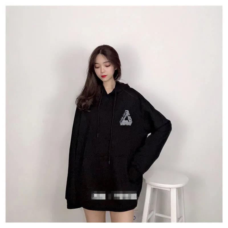 Áo Hoodie Tay Dài Dáng Rộng In Hình Cá Tính Phong Cách Hàn Quốc Cho Cặp Đôi