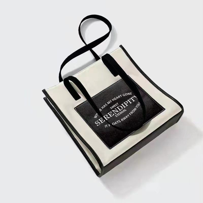 Túi Xách Canvas Cỡ Lớn Thời Trang Cho Học Sinh