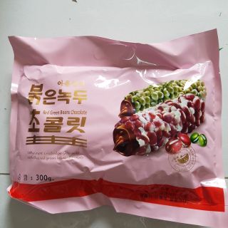 Thùng 24 bịch Bánh đậu xanh-đậu đỏ Hàn Quốc 300g