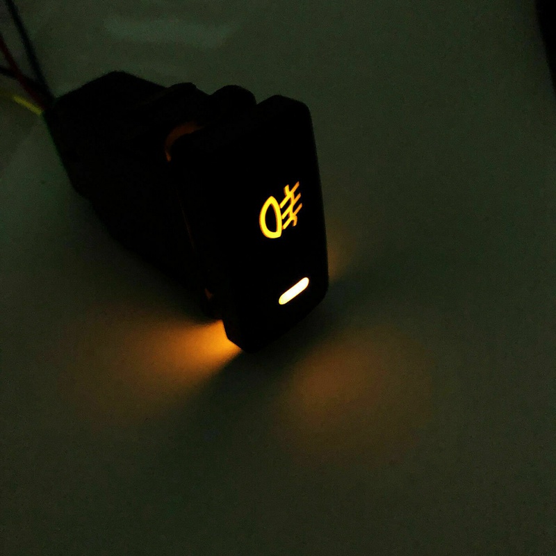 Công Tắc Nhấn 4 Cực 12V 33x22mm Chuyên Dụng Cho Đèn Sương Mù