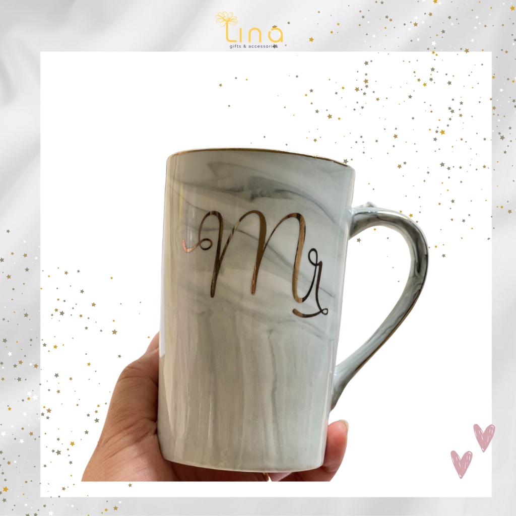 Hộp quà tặng Cốc Mrs & Mr và  nhiều món xinh xắn - Màu  xám & Màu  hồng | BigBuy360 - bigbuy360.vn