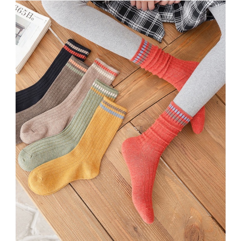 Vớ nữ cổ cao màu sắc nhã nhặn thời trang