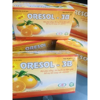 ORESOL cam  Zn++- 3B bù nước và chất điện giải ...... hộp 40 gói