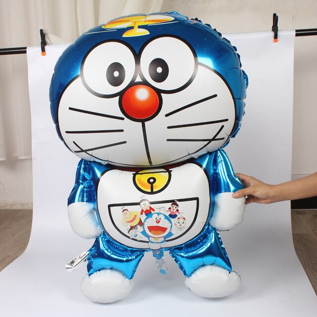 Bóng Nhôm Doremon Size 60cm, Bóng Kiếng Doraemon To, Bóng Mèo Máy Doremon Trang Trí Cho Các Set Bóng Hoặc Để Chụp Hình