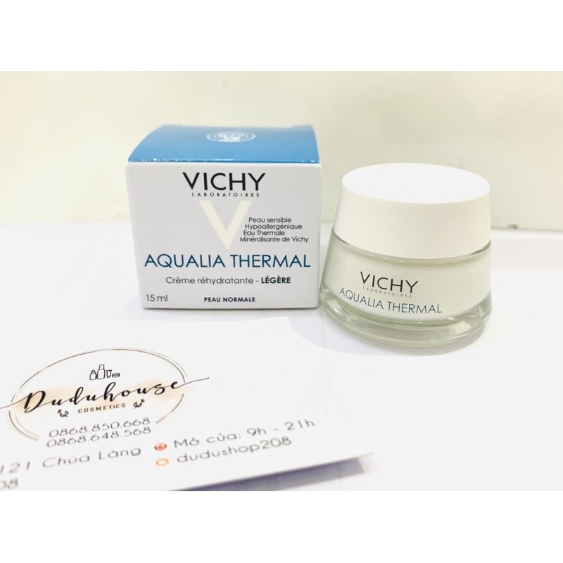 ( MINI 15ml) KEM DƯỠNG ẨM VICHY AQUALIA THERMAL CREME LEGERE