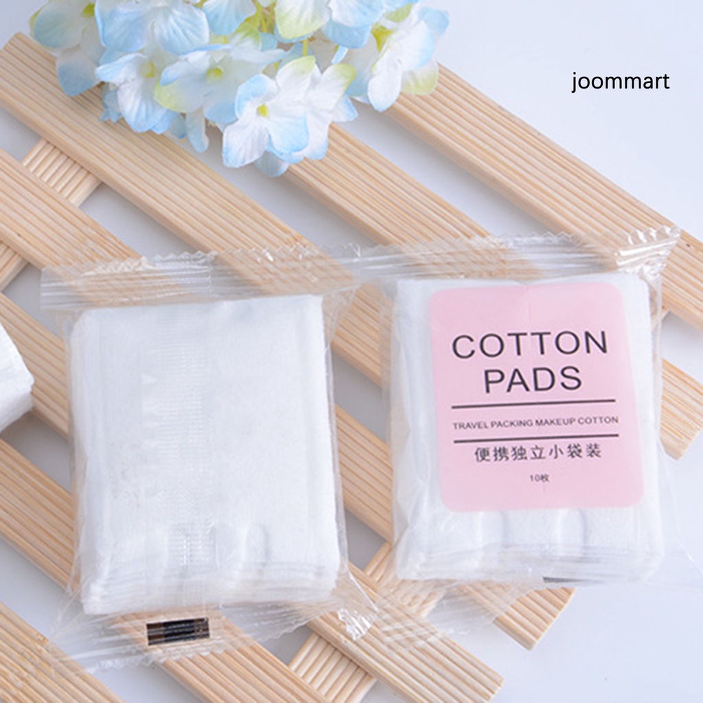 Bộ 10 Bông Tẩy Trang Hình Tròn Mềm Mại Thấm Hút Nước Cao Cho Gia Đình