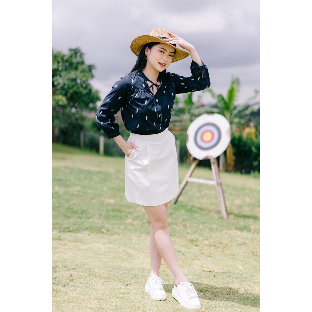 MINX - Áo LiLac String Tie Blouse