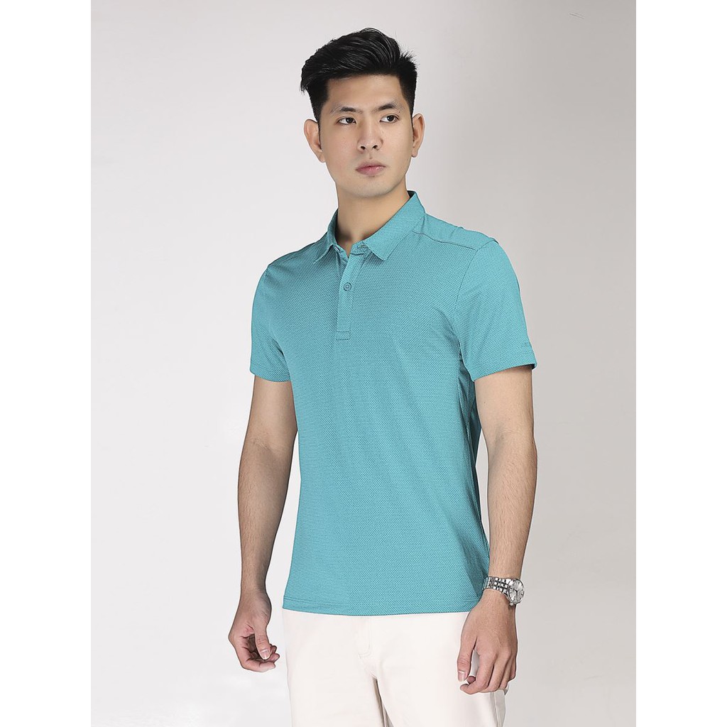 Áo polo nam ARISTINO mặt vải dệt Jacquard họa tiết lục lăng tinh tế, sang trọng - APS057S8 | BigBuy360 - bigbuy360.vn
