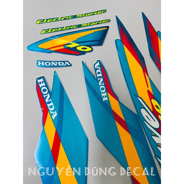 Nguyên bộ tem 3 lớp Wave 110 thái màu ngọc đời 2000_ Nguyễn Dũng Decal