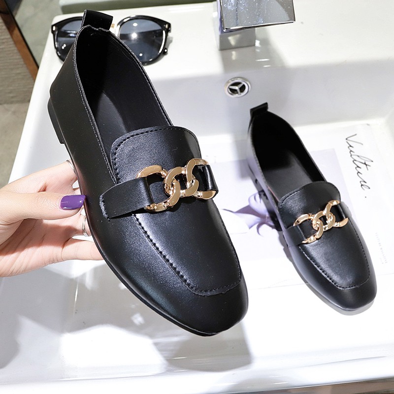 Giày Lười 8251730 Đế Bằng Phong Cách Ulzzang Thời Trang Dành Cho Nữ