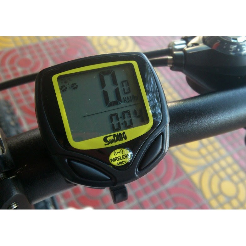 Đồng hồ tốc độ xe đạp không dây SunDing 548 cao cấp giá rẻ