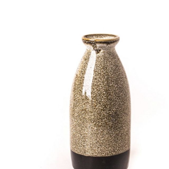 Bình Rượu Sake gấm vàng và xanh Thiên Thanh