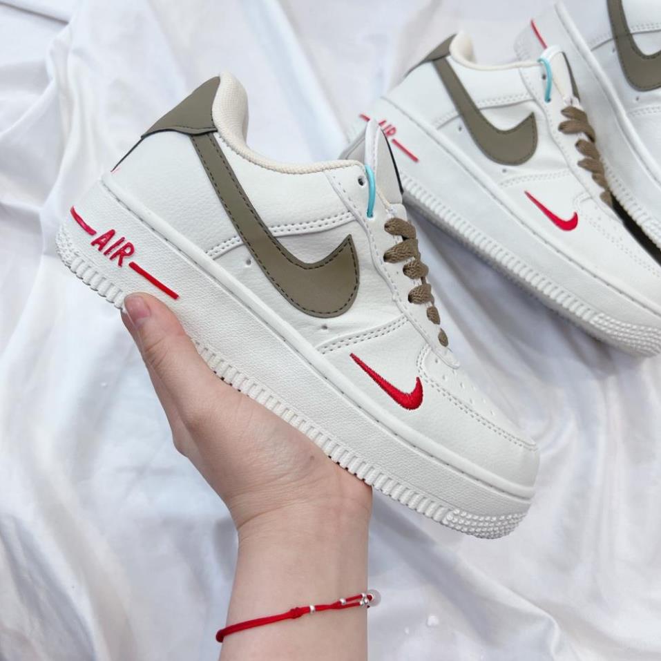 Giày nike af1 vệt nâu giày thể thao nam nữ nike air force 1 cổ thấp giày đi học giá rẻ full box bill G09